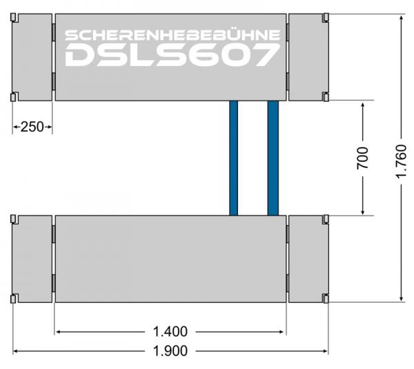 Profi DSLS 607 Scherenhebebühne 3.0T